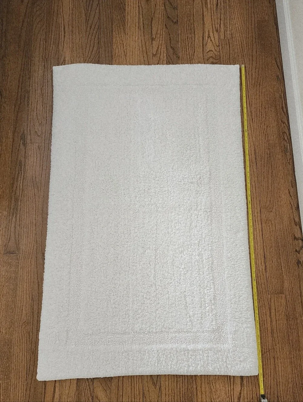 Restoration Hardware White Plush Cotton Large Bath Mat Bathroom Rug 30